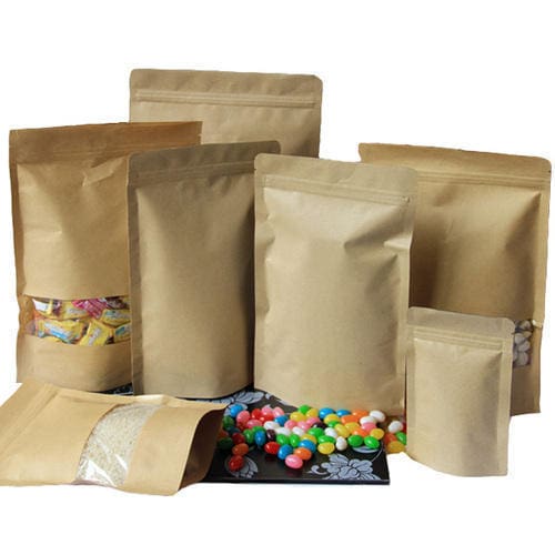The kraft paper bag is more and more widely used by packaging, Because of its  beautiful shape and various advantages of material.